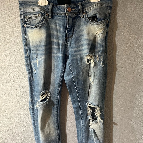 Buckle black distressed skinny jeans - Picture 8 of 8